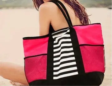 미사용 Victoria's Secret 아일랜드 비치백 토트