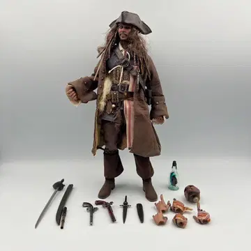핫토이즈 캐리비안의 해적 잭 스패로우 1/6 dx 현 상태 제품