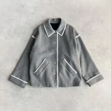 Rosy Monster HAMAGURI 코트 그레이 코트 하마구리