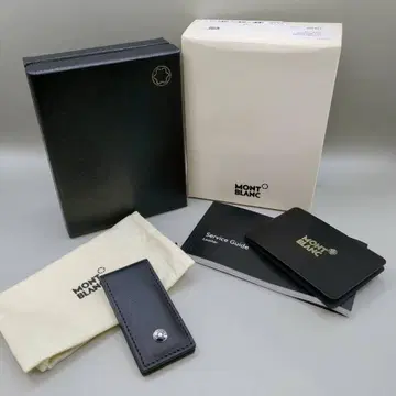 미사용 새상품 MONTBLANC 몽블랑 머니클립 가죽
