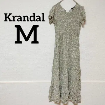1점 Krandal [ M ] 플라워 프린트 원피스 깔끔