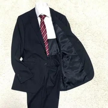 빅 사이즈 유나이티드 애로우즈 블랙 비즈니스 정장 셋업