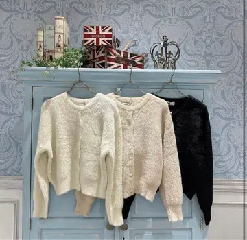 코코딜 샤기 가디건