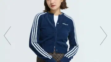 미사용과 동일한 adidas 아디다스 플러피 가디건 [ M ] 네이비
