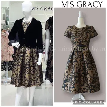 M'S GRACY* 플라워 자카드 원피스