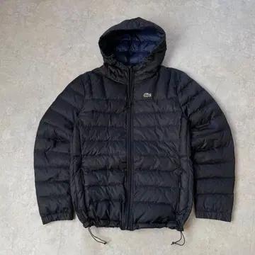 LACOSTE 라코스테 라이트 다운 파카 로고 블랙