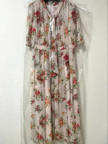 꽃무늬 반팔 롱 원피스 사이즈 0