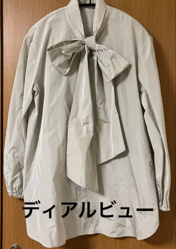 듀얼뷰 리본 포함 긴팔 셔츠 M 사이즈