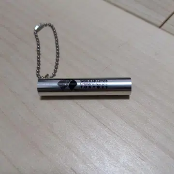 세계 육상 시크릿 바통 키링 실버