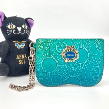 ANNA SUI 안나수이 갈락시아 패스 케이스 교통카드 지갑 블루