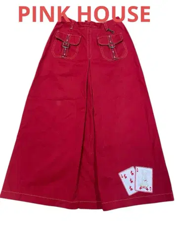 핑크하우스 데님 롱 스커트 L 사이즈 토끼