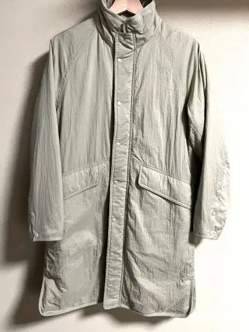 UNIQLO U 패디드 논퀼트 코트 M 옅은 카키