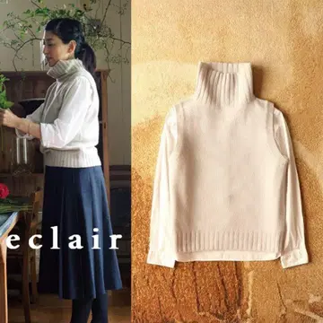 2019AW 마가렛호웰 울 캐시미어 혼방 롤넥 니트 베스트