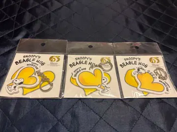 미사용 새상품 피넛 65주년 스누피 아크릴 키링 3세트