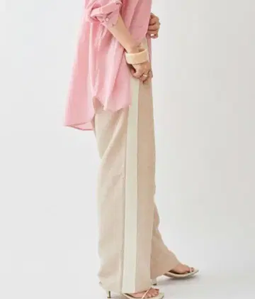 omekashi 트위드 라인 팬츠