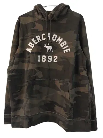 Abercrombie&Fitch 아바클로 풀오버 후드티 로고 카모플라쥬