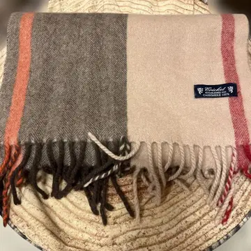 Cricket 캐시미어 100% 스트라이프 머플러