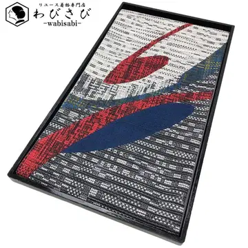 후쿠로 오비 음표 같은 추상 직조 무늬 O-5714