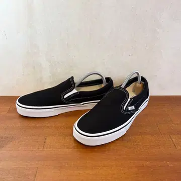 컨디션 최상 US 기획 반스 슬립온 25.0cm 블랙 캔버스