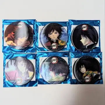 귀멸의 칼날 기둥 카페 애니메이션 캔뱃지 토미오카 기유 컴프 세트