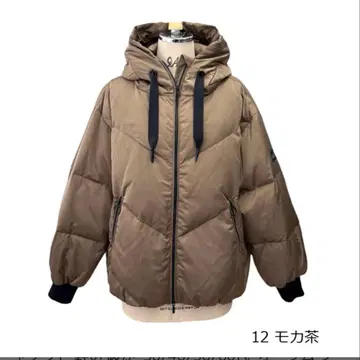 새상품 2025 W 아얀 코쿤 다운 자켓 F 모카 후드 부착 루즈핏