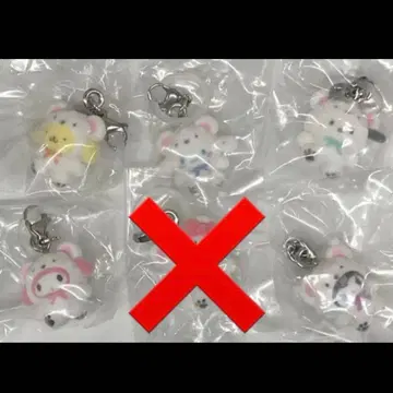 산리오 캐릭터 메지루시 액세서리 복슬복슬 스노우 5종 세트