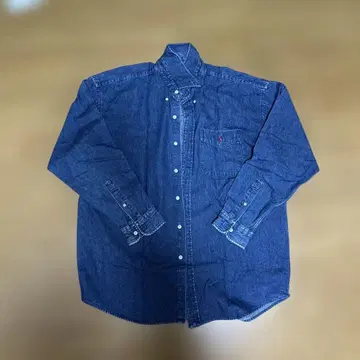 Polo Ground 데님 셔츠 100% 코튼