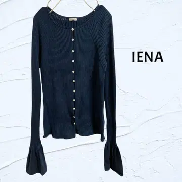 IENA 이에나 Co/Si 리브 디자인 가디건 네이비 F