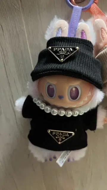 러브브 LUBUBU 봉제 인형 옷 블랙