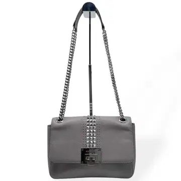 컨디션 최상 MICHAEL KORS 체인 숄더백 스터드 그레이
