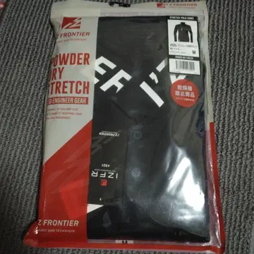 I'Z FRONTIER 스트레치 피케 셔츠 M 네이비