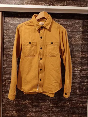 Houston 머스타드 긴팔 셔츠 L