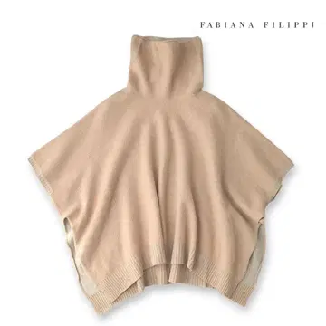 Fabiana Filippi 캐시미어 실크 혼방 니트 판초 케이프 코트