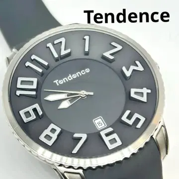 [ 작동 ] 텐덴스 QZ 그레이 다이얼 빅 페이스 남성용