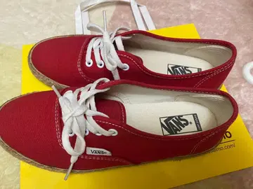 VANS 에스파드리유 스타일 스니커즈 레드