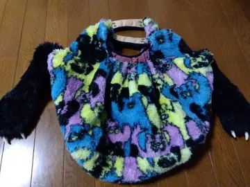 mercibeaucoup 컬러풀 퍼 토트백