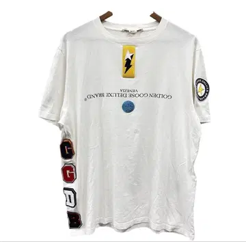 GOLDEN GOOSE/로고 와펜/T셔츠/이탈리아제