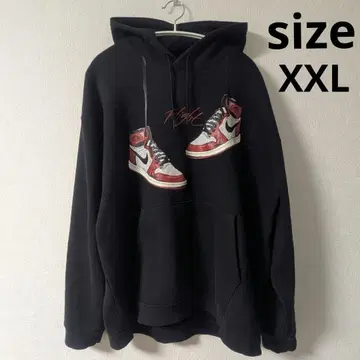 조던 1985 남성용 풀오버 후드티 시카고 블랙 XXL