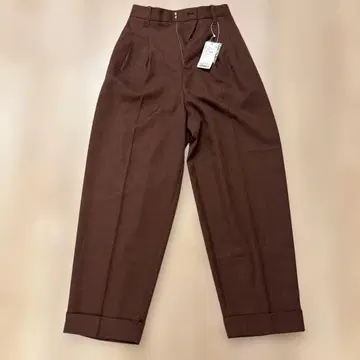 KBF 브라운 슬랙스 팬츠