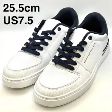 [ 새상품 ] 타미힐피거 스니커즈 화이트 네이비 25.5cm