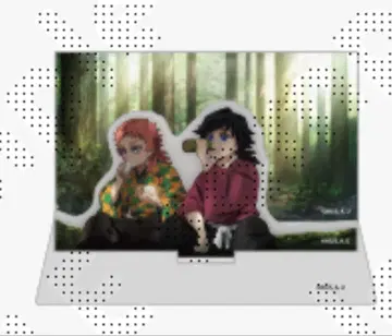 귀멸의 칼날 기둥 연습편 랜덤 미니 디오라마 아크릴 스탠드 토미오카 기유