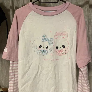 [ Hauls ] 헤이세이 소녀 마지베리 콜라보 롱 TEE 핑크