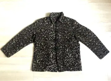 GAIJINMADE 레오파드 플리스 차이나 자켓