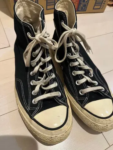 CONVERSE 척테일러 CT70 블랙 하이컷 27.5