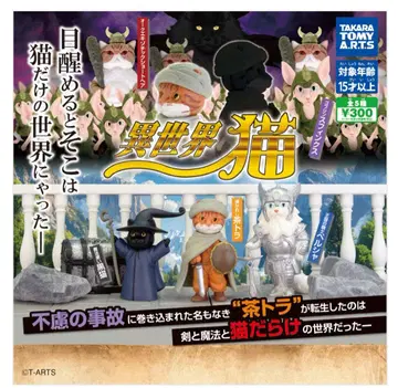 이세계 고양이 가챠가챠 5종 세트