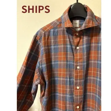 SHIPS 체크 무늬 긴팔 셔츠 M