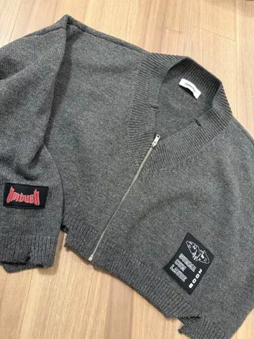 AMBUSH 그레이 집업 가디건