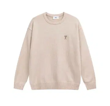 베이지 긴팔 스웨터