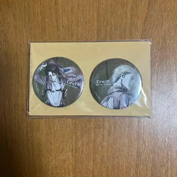 진격의 거인 리바이 엘빈 캔뱃지 세트