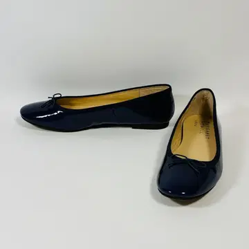 [ 미사용급 ] 마가렛호웰 발레 슈즈 리본 네이비 23.5